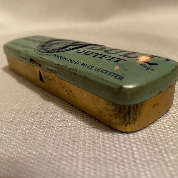 Antique 1950’s The John Bull Repair Outfit Tin Instruction Card & Rubber Patch - Picture 3 of 8